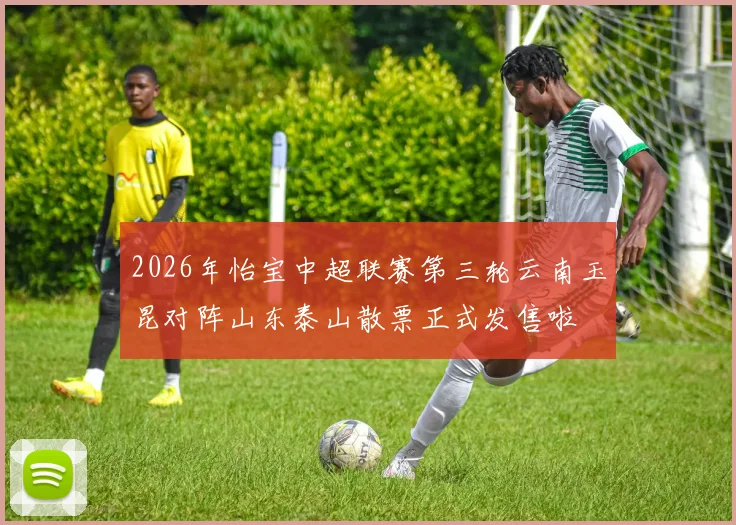 2026年怡宝中超联赛第三轮云南玉昆对阵山东泰山散票正式发售啦